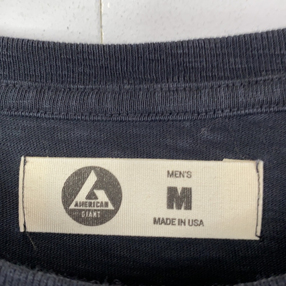 Mens American Giant Long Sleeve Crewneck Shirt - Picture 5 of 8